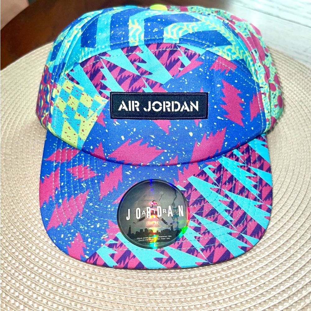 NWT Air Jordan Hat Cap MJ Nike Multicolor One Size Adjustable RARE Baseball NBA